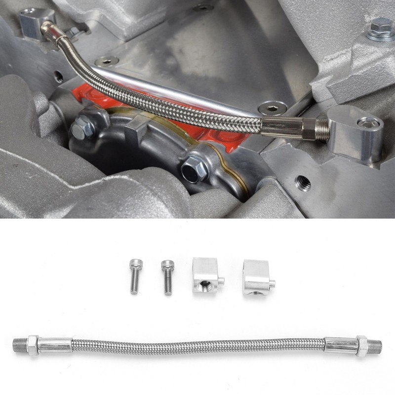 Cylinder Head Coolant Steam Port Crossover Hose Kit Replacement for