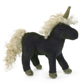 Folkmanis Puppets Black Unicorn Finger Puppet