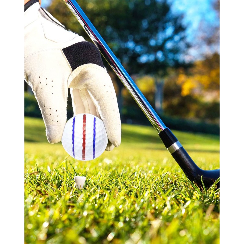 Geeorzo Golf Ball Marker Kits, 4 Pieces Alignment Sets for