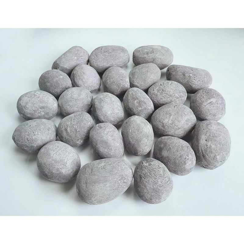 24 Fireplace Ceramic Pebbles, Round Fireplace Stone, Gas Fireplace Logs