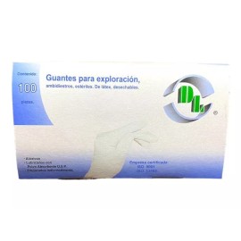 Guante Estéril Para Exploración Látex Desechable Chico