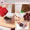 SCHVUBENR 7-IN-1 Large Cherry Pitter Tool - Portable Cherry Corer