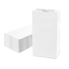 4LB White Paper Lunch Bags - Pack of 100 Durable,