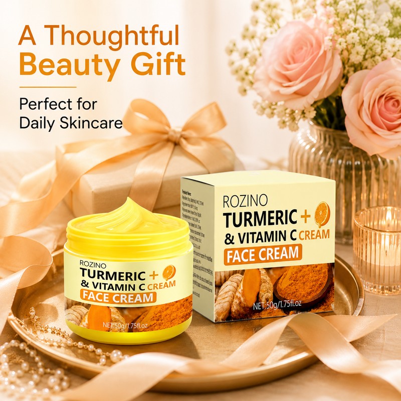 Turmeric VC Face Cream for Daily Moisturizing – Lightweight Brightening