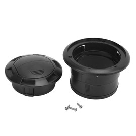 Aramox Air Vent Ventilation Outlet, 75mm Dashboard Air Conditioning Deflector Outlet Black Round Vent Universal for Bus RV