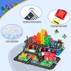 Mini Road Magnetic Tiles Set, Travel Magnetic Tiles with Metal