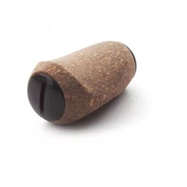 UCCKEYI Reel Handle Knob Compatible with Abu Shimano Daiwa Soft Rubber Cork Wood Spinning Baitcasting (Silver)