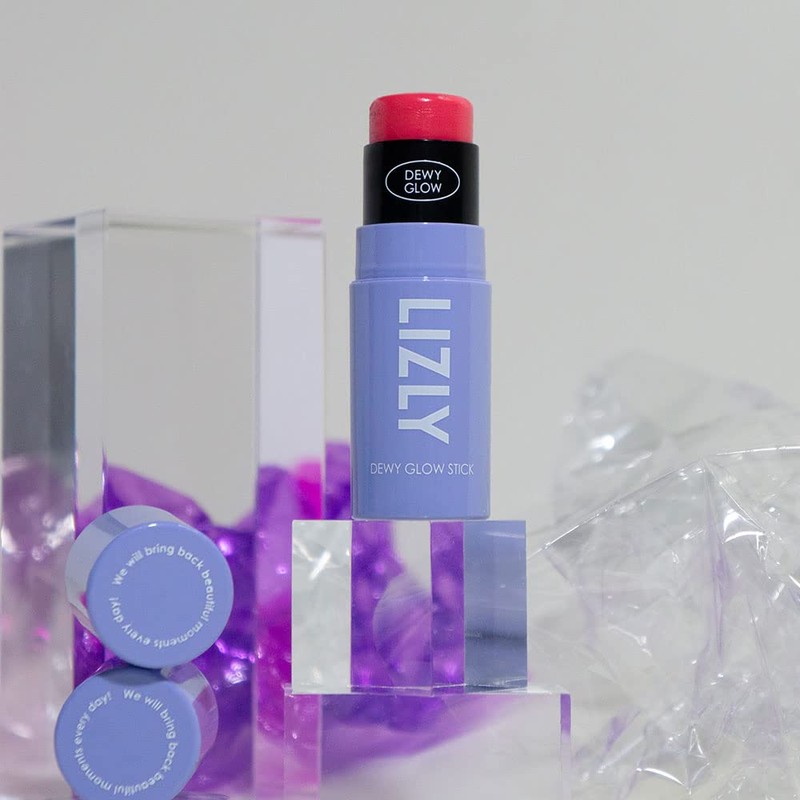 Cheek Highlighter Stick, Multi-Face, Makeup Stick, Multibalm, LIZLY Dewy Glow