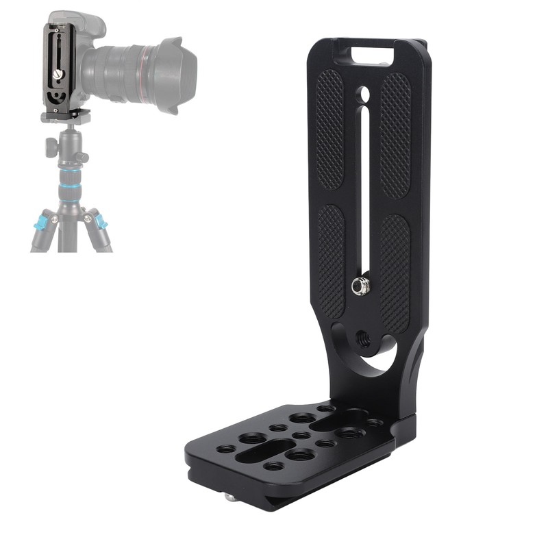 DSLR Camera L Bracket Quick Release Plate Vertical Tripod Quick