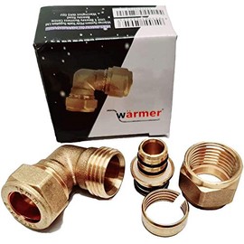 Elbow Reducer 16MM PEX ALU PEX Pipe - 15MM Compression Copper Plastic (4)