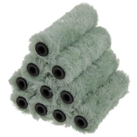 Coral 41851 Earthwise 4 inch 10 piece pack Paint Mini Roller Covers Eco-Friendly 12MM Med Pile Recycled Microfibre
