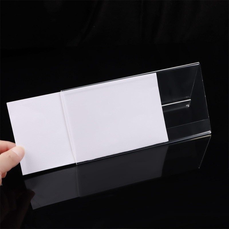 Risedot 12 Pack Acrylic Name Plates for Desks, Horizontal Slant