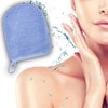 DELUXEFOX Face Scrubber Gloves, 4 Colors Set, Cleansing, Makeup Remover,