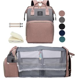 Travel Backpack with Changing Station - Colour: Pink