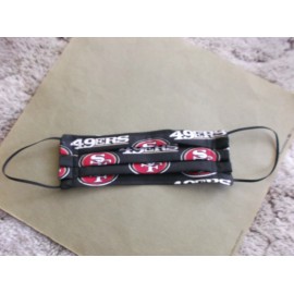 Handmade 100% Cotton Mask - San Francisco 49ers - 2 layers of fabric