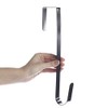 Factory Direct Craft Black Metal Over-The-Door Black Metal Wreath Hanger