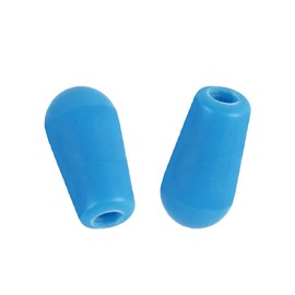 DIAO79NI Basic Metric 4mm Guitar 3 Way Toggle Switch Tips LP Switch Caps Switch Knobs for Import China Japan Epiphone Les Paul Pickup Selector, Light Blue (Set of 2)