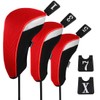 Andux 6pcs/Set Golf Club Head Covers Woods Driver Fairway Hybrid