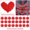 Cridoz - Pétalos de Rosa Roja Artificial 2000 Piezas con