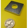 Unbranded Zinc Plated Steel Square Washer, 5/8" Screw Size, 1.75"