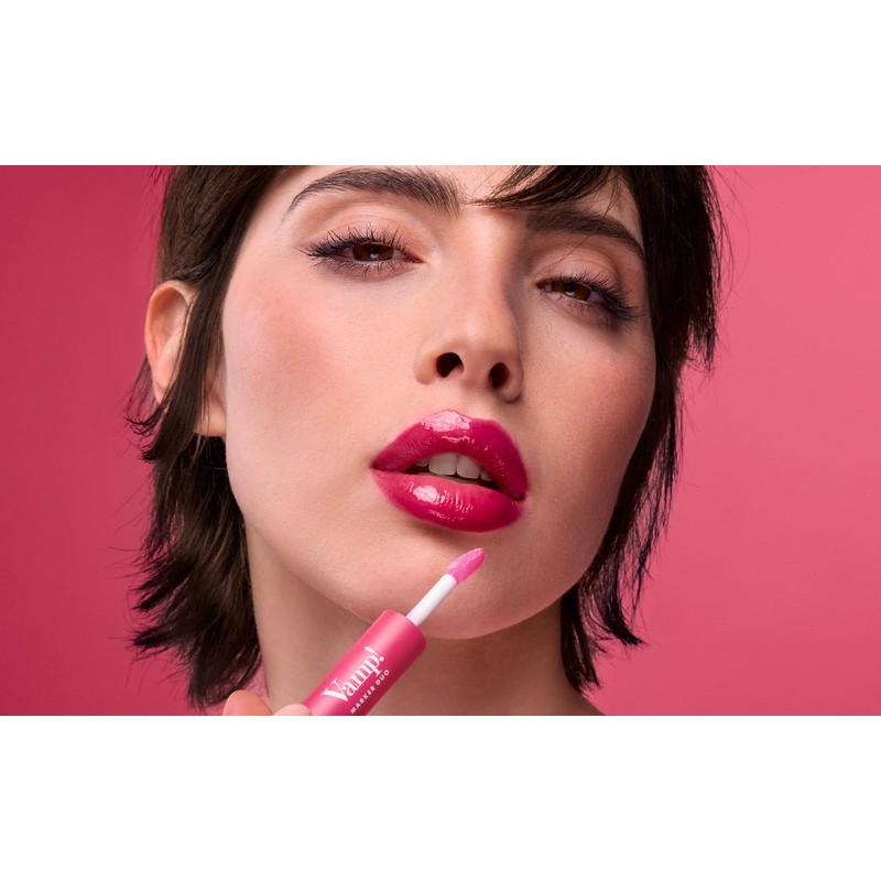 Pupa Vamp! Marker Duo Lipstick + Lip Gloss with Hyaluronic