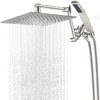 G-Promise All Metal 10 Inches Rainfall Shower Head with Handheld