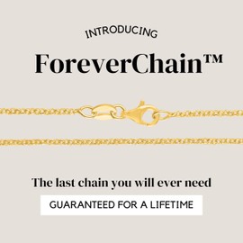 KISPER Gold Cable Link Chain Necklace – Thin, Dainty, Gold-Plated 925 Sterling Silver Jewelry for Women & Men with Lobster Claw Clasp – Made in Italy, 24"