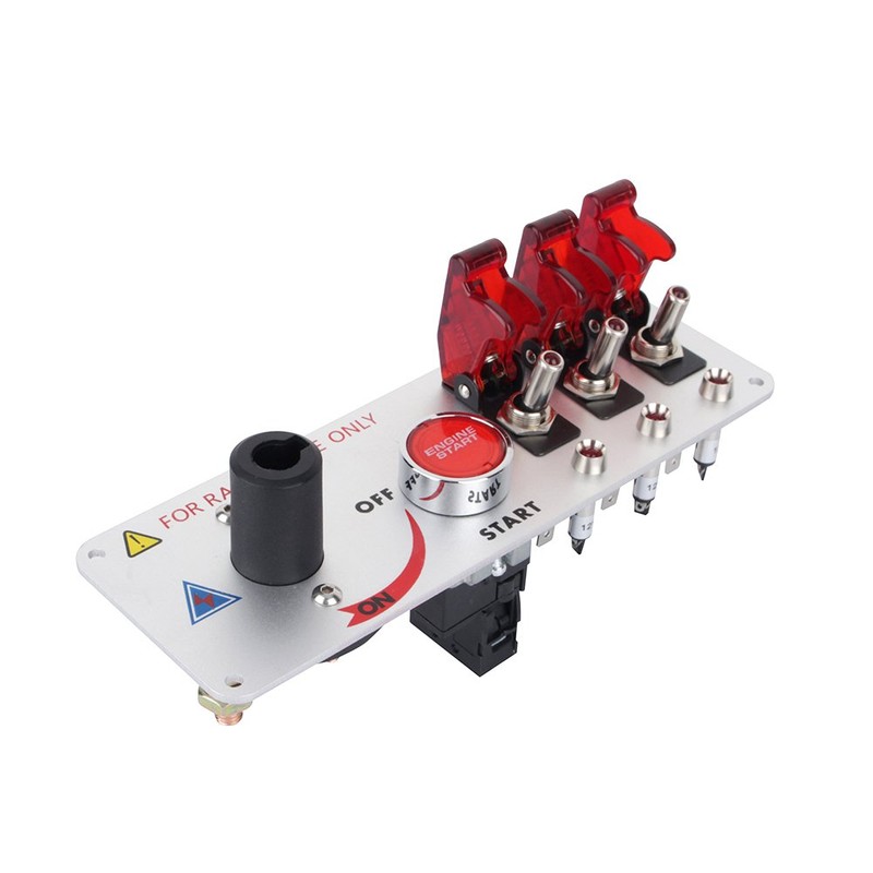 Keenso Car Ignition Switch Panel, 5 in 1 DC 12