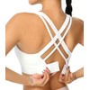 High Impact Sports Bra for Women - Criss-Cross Back, Molded