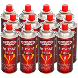 Gas One 12 Butane Fuel GasOne Canisters for Portable Camping Stoves