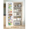 Delamu Narrow 9-Tier Over the Door Pantry Organizer, Adjustable Pantry