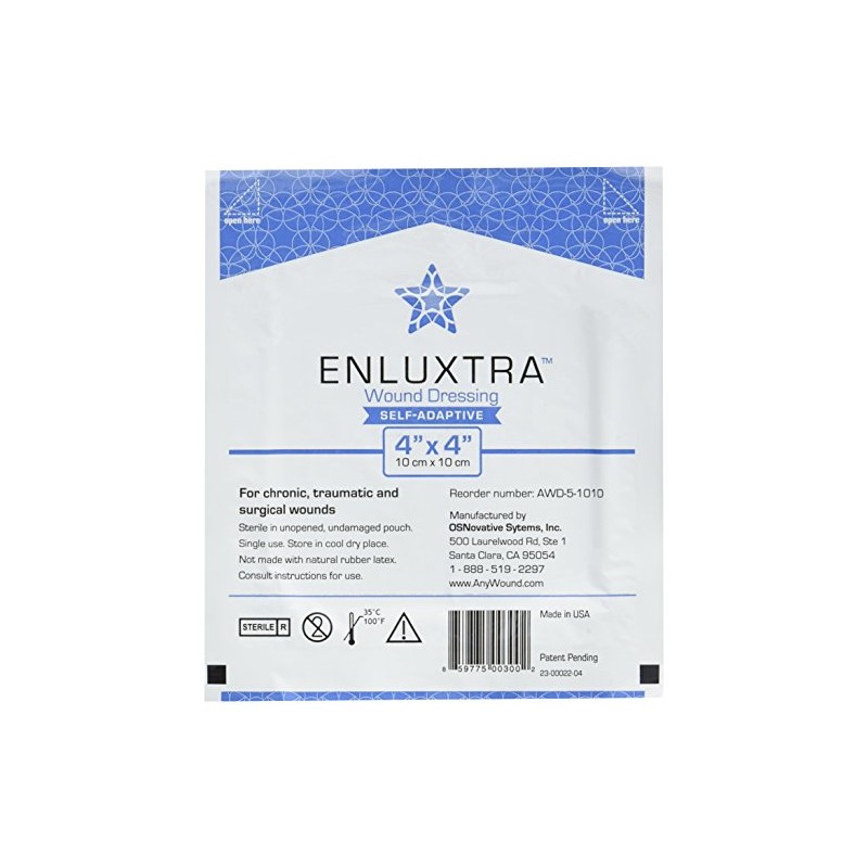 Enluxtra Self-Adaptive 'Any Wound' Dressings - 3-Pack of 4 x4