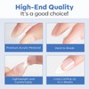 modelones Short Square Nail Tips, Pre-shaped Soft Gel x Tips