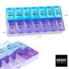 7 Day Weekly Pill AM PM Organizer - Twice a