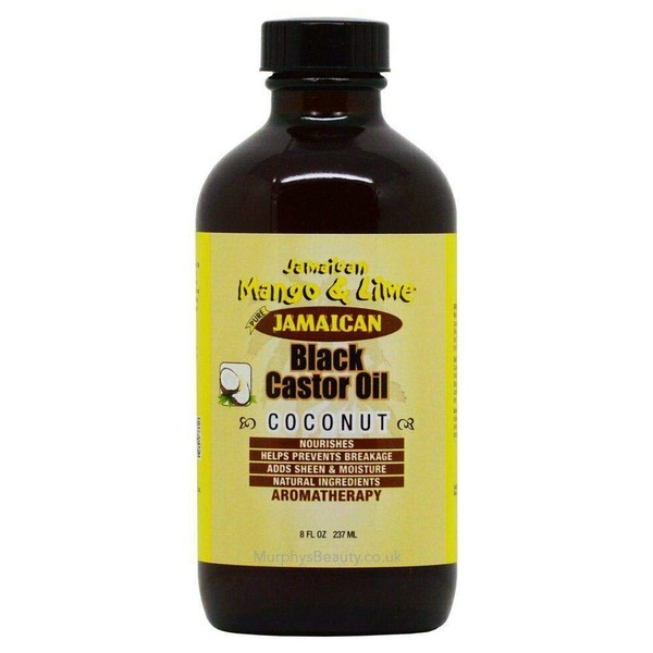 Jamaican Mango & Lime Black Castor Oil-Coconut 8 oz (1 Pack)