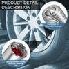 DC,CLISENCE 5 Pcs 39MM Tire Valve Extender, Metal Valve Stem