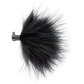 Northland Tackle Marabou Hair Jig - 2 Pack - Black, 1/8 oz