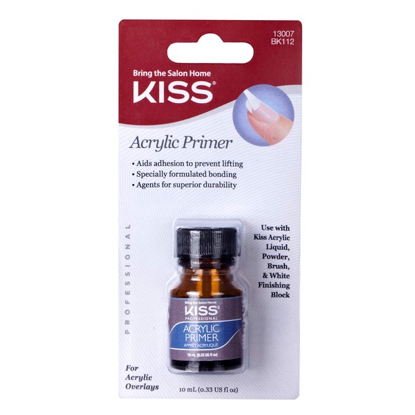 Kiss Acrylic Primer 0.33 Ounce (10ml) BK112 (1 PACK)