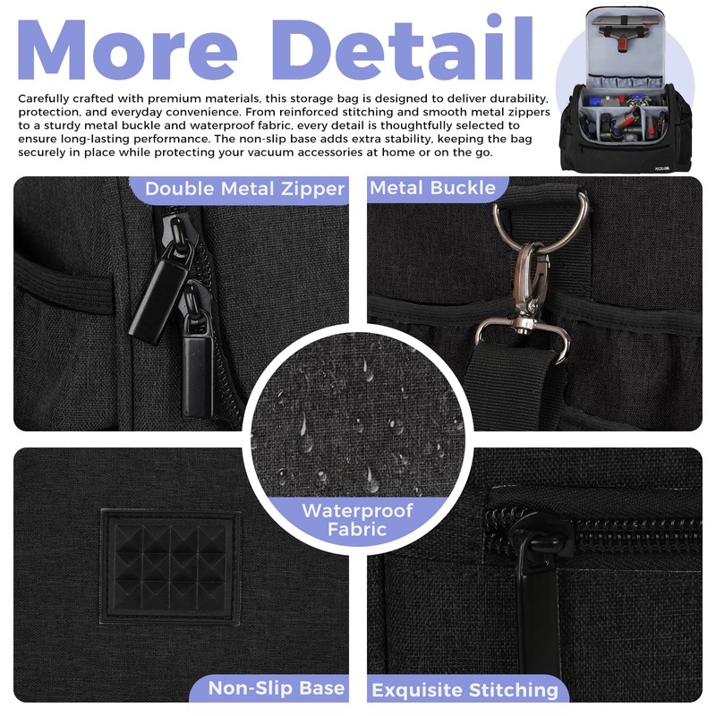 Car+Boat Vacuum Storage Bag Compatible with Dyson V7 - V15