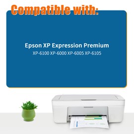 Jhaan 202XL Printer Cartridges Compatible with Epson 202 XL Compatible with XP 6100 Printer Cartridges for Expression Premium XP-6000 XP-6105 XP-6100 XP-6005 (Black, Pack of 2)