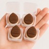 Mini baby bottom puff individually wrapped cushion sponge finger blusher puff, 4 pcs / 미니 아기궁둥이퍼프 개별포장 쿠션 스펀지 손가락 핑거 블러셔 퍼프, 4개