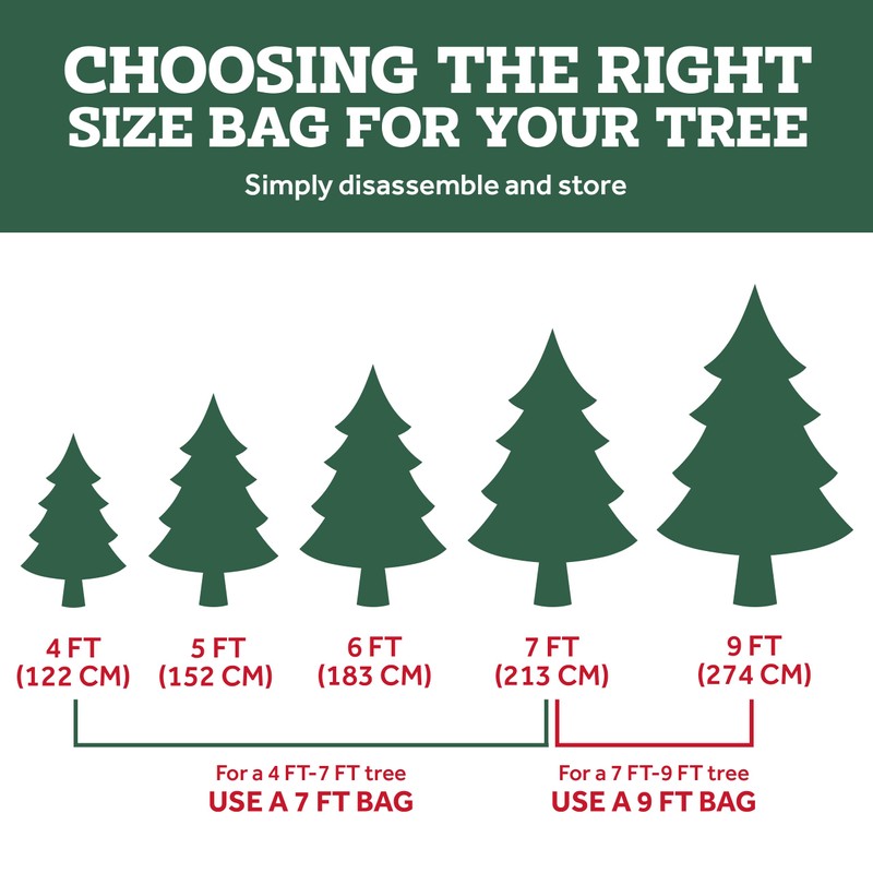 Zober Large Christmas Tree Storage Bag - Fits 9 Ft