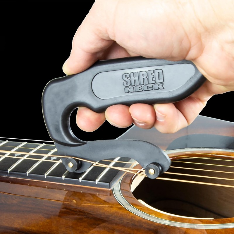 Shredneck - Cuerda de guitarra con mango ergonómico con ruedas