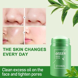 HOUSN Green Tea Deep Cleanse Mask, Pack of 1, Green Mask Stick for Deep Cleansing, Pore Refinement with Green Tea Extract, Soothing Moisturiser for All Skin Types, Easy to Use