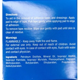 Dermarite Industries Adhesive Tape Remover Pads, 8 Ounce