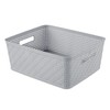 Sterilite 6 Pack Plastic Storage Bin Organization Containers, Short Baskets,
