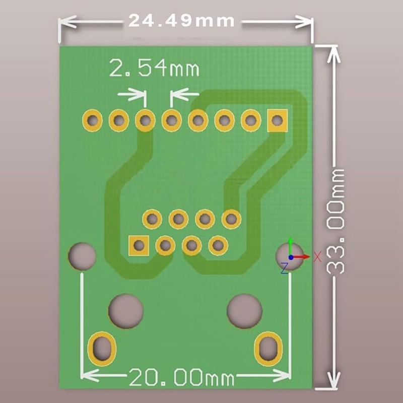 IMCCZONY 4PCS RJ45 Ethernet Female Socket Connector Breakout Board,2.54mm Connector