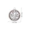 OSALADI Pcs Saint Benedicts Cross Medallion Charms Zinc Alloy Diy