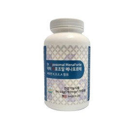 Dr. Liposomal Menaforte 120 Capsules From bone health to immune and antioxidant skin!Multi-vitamin solution for all directions!, 1 piece / 닥터 리포조말 메나포르테 120캡슐 뼈 건강부터 면역력 항산화 피부까지! 사방팔방 챙기는 멀티 비타민 솔루션!, 1개