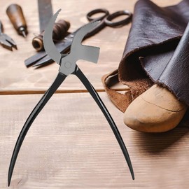 MUNEFE Leather Craft Plier, Stainless Steel Pincers, Leathercraft Cobbler Pliers for Workin Tool Beak Shape Hand Operated Steel